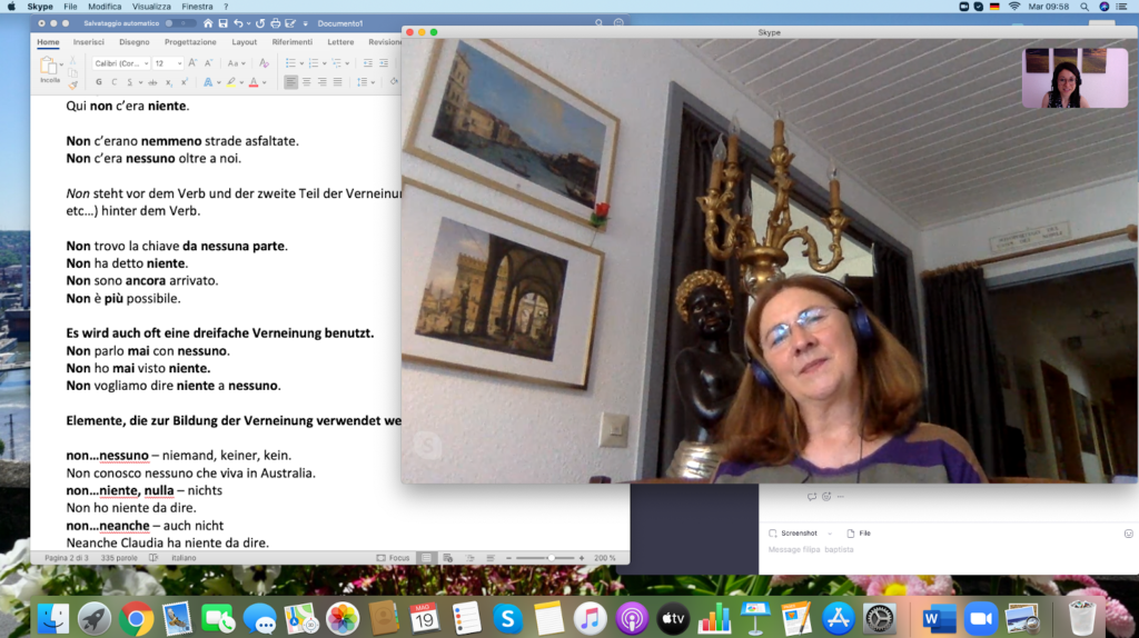 Italienisch Privatunterricht über Skype