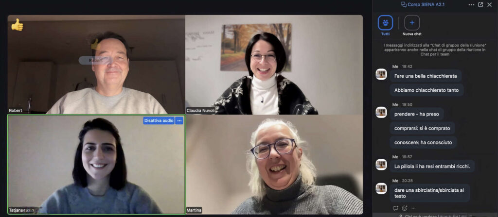 Italienischkurs in Kleingruppen online